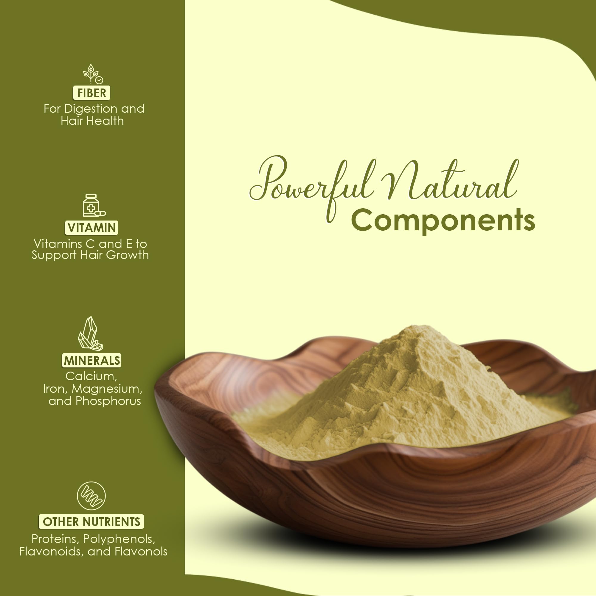 Mi Nature Amla Powder by mi nature| Amalaki or Indian Gooseberry |Vitamin C |454g (16 oz) | Non-GMO |Pure & natural | Raw, Vegan, Gluten-free | Made in India Preservatives free - Image 4