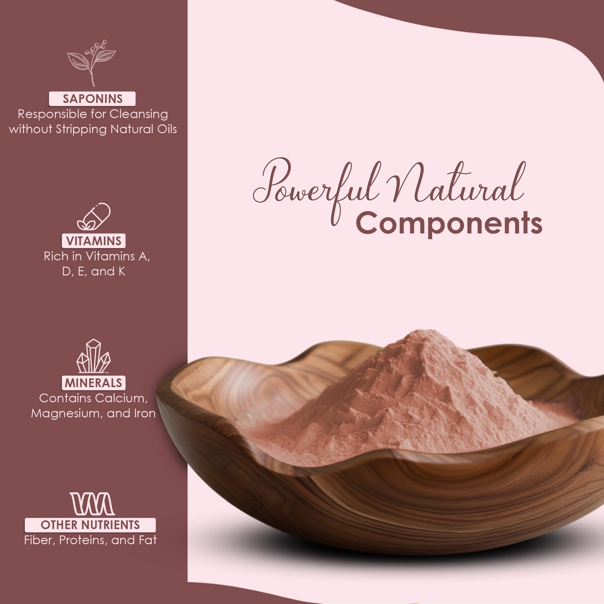 mi nature Aritha (Sapindus Laurifolia) Powder/Soap Nut Powder - USDA NOP Certified Organic Hair Conditioner for Silky Hair from India (227g / 1/2 lb) - Image 4