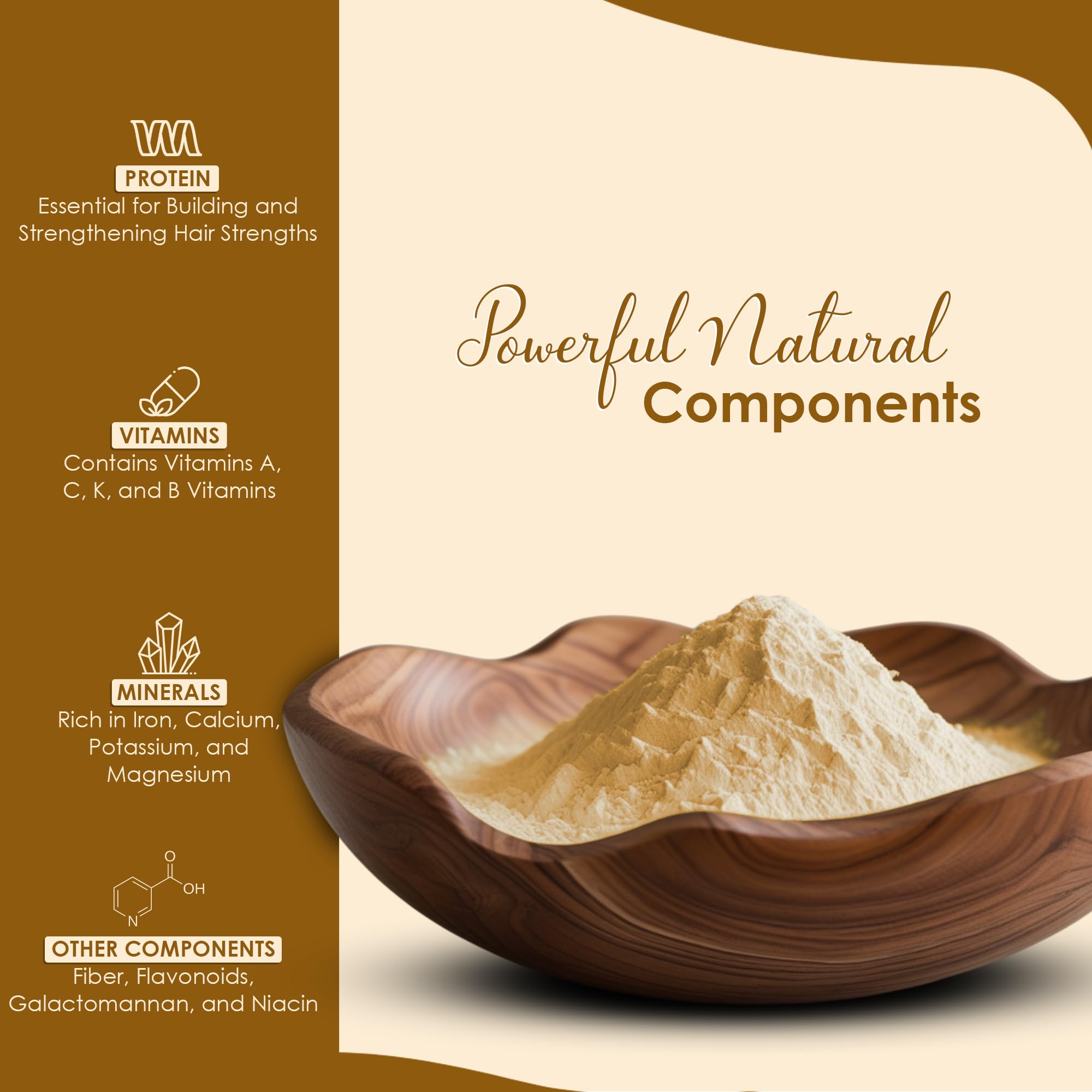 Mi Nature Fenugreek Powder - 100% Natural Trigonella Foenum Seeds - Pure Methi Powder for Cooking, Hair and Skin Care - 454g (16oz) Resealable Pouch - Image 4