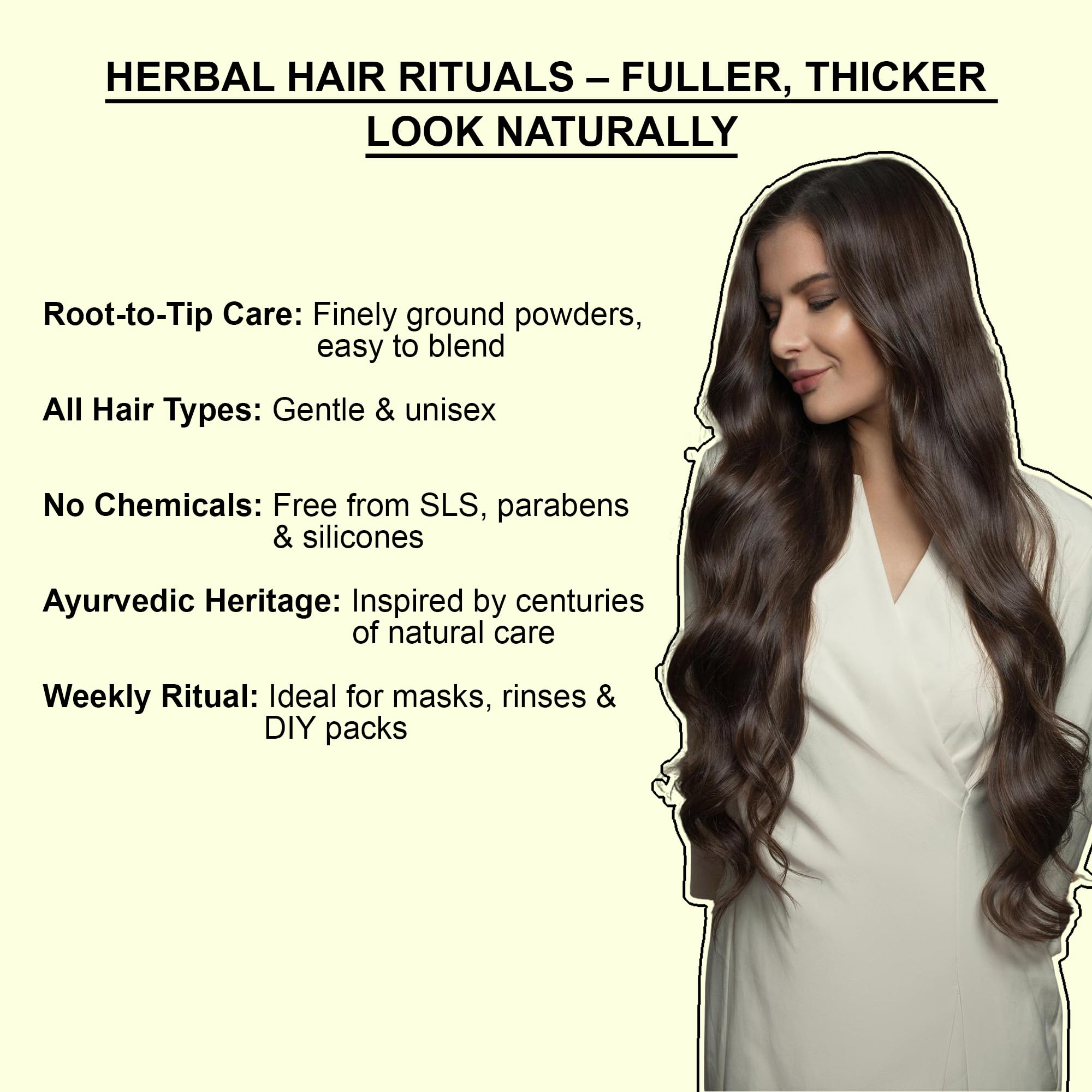 Mi Nature Hair Thickness Combo | 300g (100g x 3) with Applicator | Bhringraj, Shikakai & Amla | Herbal Hair Care | Plant-Based Formula for Fuller-Looking Hair - Image 8