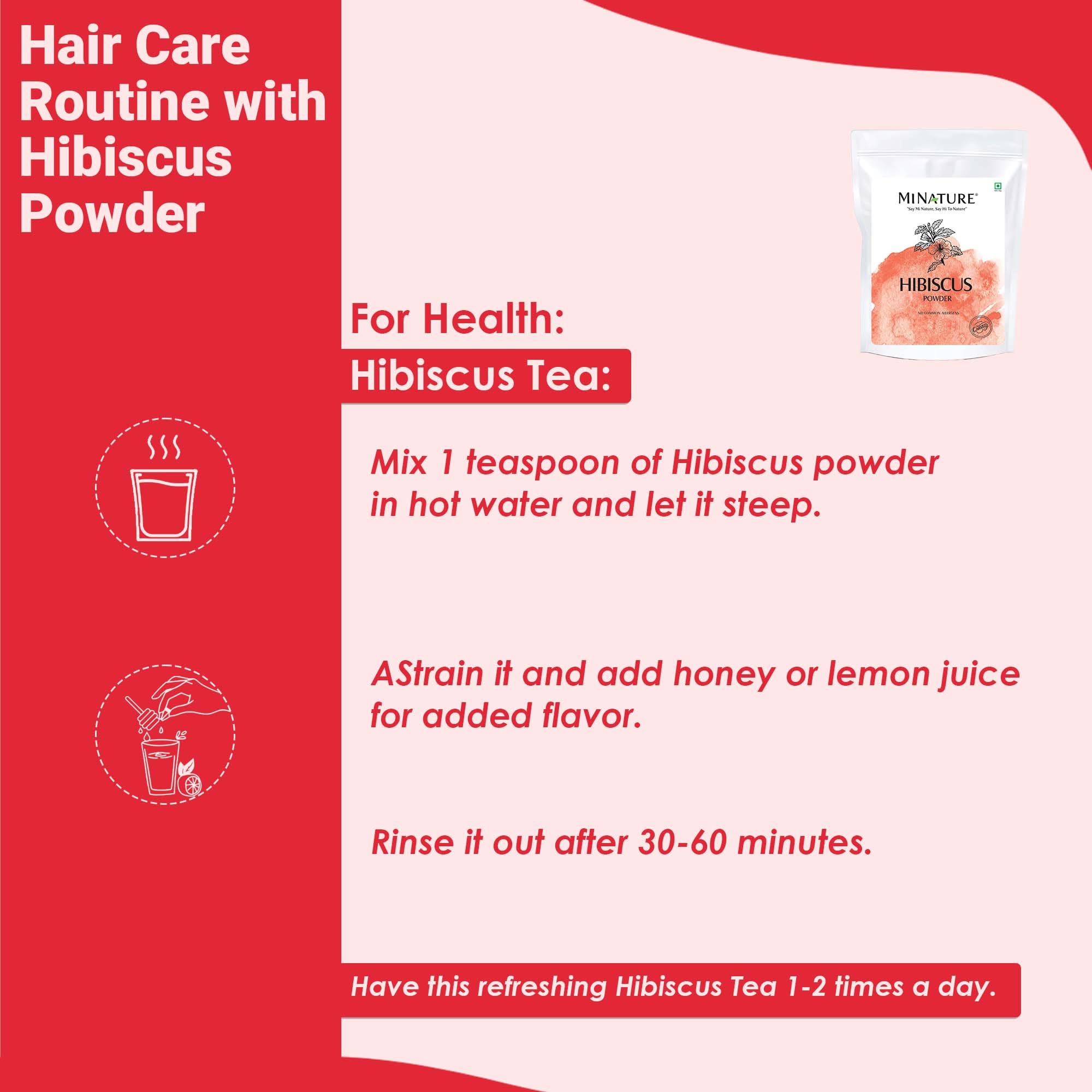 minature 100% Pure Hibiscus (Gudhal) Powder 114g (4 oz) | 100% Natural (Sabdariffa) Powderfor Hair Care, Face Pack, Tea & DIY Herbal Remedies - Image 7